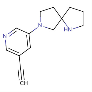 7-(5-乙炔-3-吡啶)-1,7-二氮杂螺[4.4]壬烷结构式_646056-13-5结构式