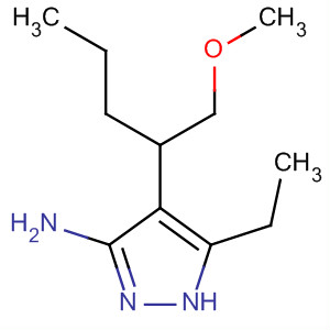 (9ci)-5-乙基-4-[1-(甲氧基甲基)丁基]-1H-吡唑-3-胺结构式_647854-13-5结构式