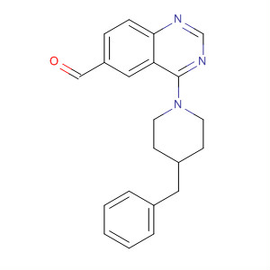 4-(4-苄基哌啶-1-基)喹唑啉-6-甲醛结构式_648449-24-5结构式