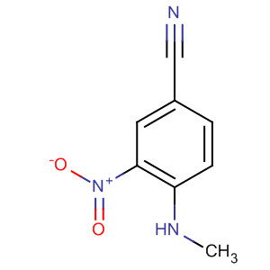 4-(甲基氨基)-3-硝基苯甲腈结构式_64910-45-8结构式