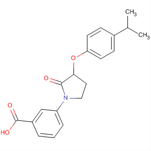 3-(3-(4-异丙基苯氧基)-2-氧代吡咯烷-1-基)苯甲酸结构式_649773-82-0结构式