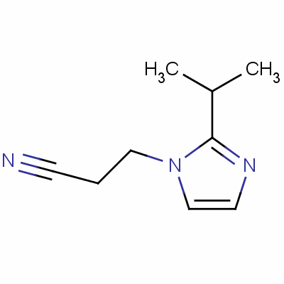 2-异丙基-1H-咪唑-1-丙腈结构式_65109-28-6结构式