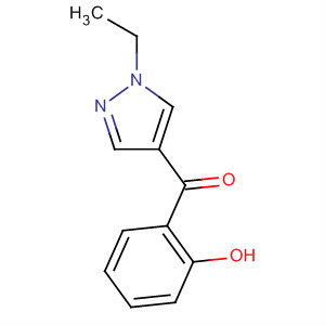 (9ci)-(1-乙基-1H-吡唑-4-基)(2-羟基苯基)-甲酮结构式_651727-57-0结构式