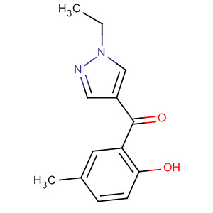 (9ci)-(1-乙基-1H-吡唑-4-基)(2-羟基-5-甲基苯基)-甲酮结构式_651727-58-1结构式