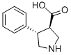(3R,4S)-4-苯基吡咯烷-3-羧酸结构式_652971-46-5结构式