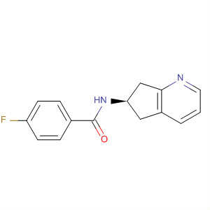(9ci)-n-[(6r)-6,7-二氢-5H-环戊并[b]吡啶-6-基]-4-氟-苯甲酰胺结构式_654675-40-8结构式