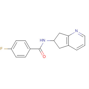 (9ci)-n-(6,7-二氢-5H-环戊并[b]吡啶-6-基)-4-氟-苯甲酰胺结构式_654676-68-3结构式