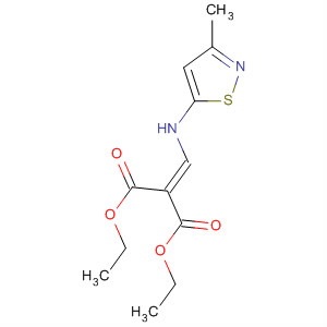 2-[(3-甲基异噻唑-5-基氨基)亚甲基]丙二酸二乙酯结构式_65476-04-2结构式