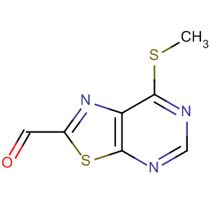 7-(甲基硫代)[1,3]噻唑并[5,4-d]嘧啶-2-甲醛结构式_655255-01-9结构式