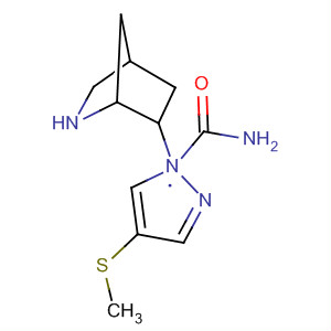 n-2-氮杂双环[2.2.1]庚-6-基-4-(甲基硫代)-1H-吡唑-1-羧酰胺结构式_655788-54-8结构式