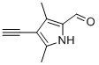 (9ci)-4-乙炔-3,5-二甲基-1H-吡咯-2-羧醛结构式_65613-21-0结构式