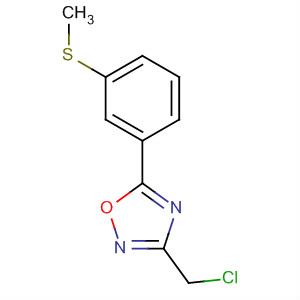 3-(氯甲基)-5-(3-(甲基硫代)苯基)-1,2,4-噁二唑结构式_657424-56-1结构式