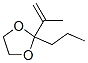 1,3-Dioxolane, 2-(1-methylethenyl)-2-propyl-Structure,65818-25-9Structure 1,3-Dioxolane, 2-(1-methylethenyl)-2-propyl- Structure,65818-25-9Structure