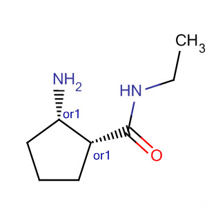 (1r,2s)-rel-(9ci)-2-氨基-n-乙基-环戊烷羧酰胺结构式_659734-46-0结构式