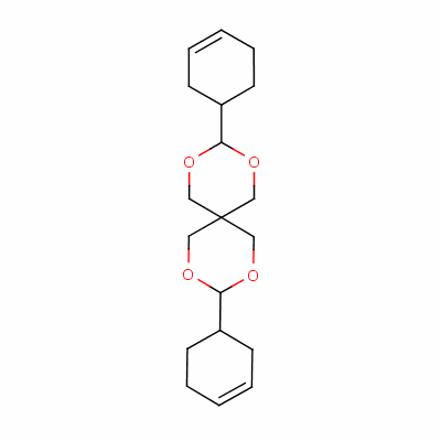 3,9-二-3-环己烯-1-基-2,4,8,10-四噁螺[5.5]十一烷结构式_6600-31-3结构式