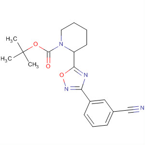 2-(3-(3-氰基苯基)-1,2,4-噁二唑-5-基)哌啶-1-羧酸叔丁酯结构式_661458-36-2结构式