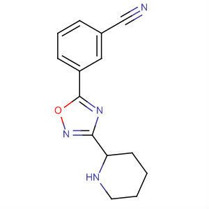 3-(3-哌啶-2-基-[1,2,4]噁二唑-5-基)-苯甲腈结构式_661458-47-5结构式