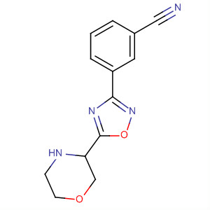 3-(5-吗啉-3-基-[1,2,4]噁二唑-3-基)-苯甲腈结构式_661458-54-4结构式