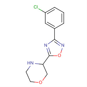 3-[3-(3-氯-苯基)-[1,2,4]噁二唑-5-基]-吗啉结构式_661459-30-9结构式