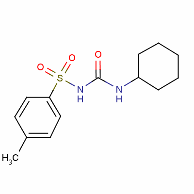 n-[(环己基氨基)羰基]-4-甲基-苯磺酰胺结构式_664-95-9结构式