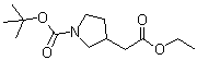 1-[(1,1-二甲基乙氧基)羰基]-3-吡咯烷羧酸乙酯结构式_664364-29-8结构式