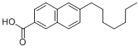 6-N-庚基萘-2-羧酸结构式_66473-01-6结构式