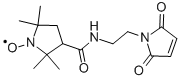 3-(2-马来酰亚氨基乙基氨基甲酰基)-2,2,5,5-四甲基-1-吡咯烷基氧化物结构式_66641-27-8结构式