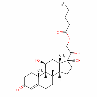 氢化可的松21-戊酸酯结构式_6678-00-8结构式
