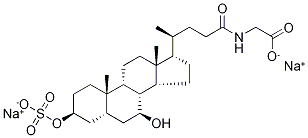 甘氨鹅脱氧胆酸3-硫酸盐二钠盐结构式_66874-09-7结构式
