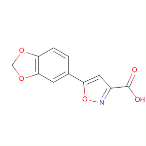 5-(1,3-苯并二氧代l-5-基)-3-异噁唑羧酸结构式_668971-47-9结构式