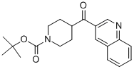 4-(喹啉-3-羰基)-哌啶-1-羧酸叔丁酯结构式_669074-89-9结构式