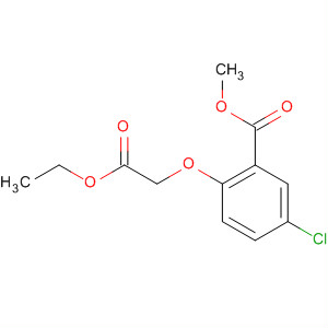 5-氯-2-(2-乙氧基-2-氧代乙氧基)苯甲酸甲酯结构式_670-62-2结构式