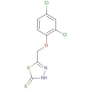 5-((2,4-二氯苯氧基)甲基)-1,3,4-噻二唑-2-硫醇结构式_67365-93-9结构式