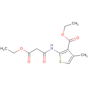 2-(3-乙氧基-3-氧代丙酰胺)-4-甲基噻吩-3-羧酸乙酯结构式_676120-07-3结构式