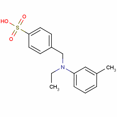 4-((乙基(3-甲基苯基)氨基)甲基)-苯磺酸结构式_67801-04-1结构式
