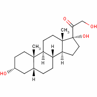 四氢-11-脱氧 氢化可的松结构式_68-60-0结构式