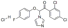 (9ci)-1-(2,4-二氯苯基)-2-(4-氟苯氧基)-2-(1H-咪唑-1-基)乙酮盐酸盐结构式_68042-35-3结构式