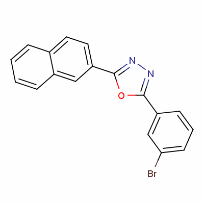 2-(3-溴苯基)-5-(2-萘)-1,3,4-噁二唑结构式_68047-41-6结构式