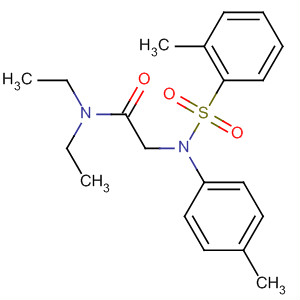 N,N-二乙基-2-[(甲苯-2-磺酰基)-对甲苯-氨基]-乙酰胺结构式_680588-95-8结构式