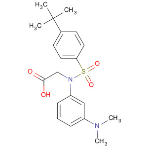 [(4-叔丁基-苯磺酰基)-(3-二甲基氨基-苯基)-氨基]-乙酸结构式_680591-34-8结构式