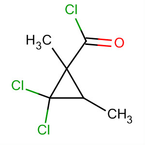 (9ci)-2,2-二氯-1,3-二甲基-环丙烷羰酰氯结构式_68077-53-2结构式