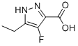 (9ci)-5-乙基-4-氟-1H-吡唑-3-羧酸结构式_681034-63-9结构式