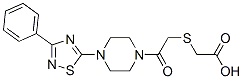 2-({2-氧代-2-[4-(3-苯基-1,2,4-噻二唑-5-基)哌嗪o]乙基}硫代)乙酸结构式_681136-34-5结构式