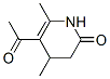 (9ci)-5-乙酰基-3,4-二氢-4,6-二甲基-2(1H)-吡啶酮结构式_681473-87-0结构式