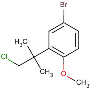4-溴-2-(1-氯-2-甲基丙烷-2-基)-1-甲氧基苯结构式_68505-83-9结构式