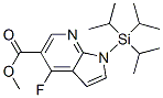 4-氟-1-[三(1-甲基乙基)硅酯]-1H-吡咯并[2,3-b]吡啶-5-羧酸甲酯结构式_685513-92-2结构式