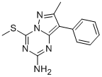 7-甲基-4-(甲基硫代)-8-苯基吡唑并[1,5-a][1,3,5]噻嗪-2-胺结构式_690275-78-6结构式