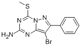 8-溴-4-(甲基硫代)-7-苯基吡唑并[1,5-a][1,3,5]噻嗪-2-胺结构式_690275-79-7结构式