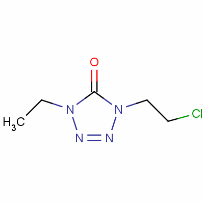 1-(2-氯乙基)-4-乙基-1,4-二氢-5H-四唑-5-酮结构式_69049-03-2结构式