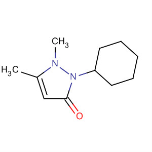 2-环己基-1,5-二甲基-1,2-二氢-吡唑-3-酮结构式_69121-56-8结构式